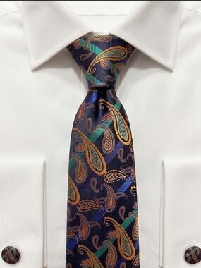 Kailong Hand-Made Paisley Silk Necktie 100% Silk